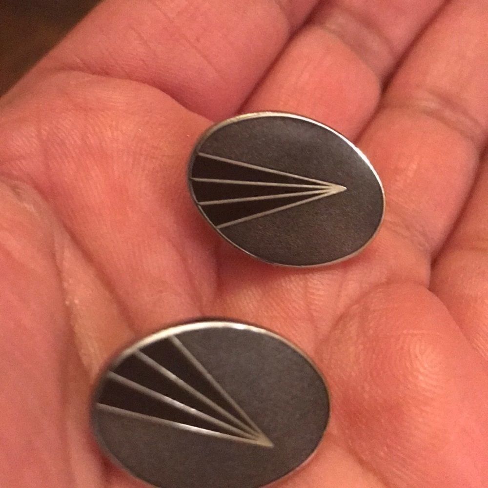 Vintage Art Deco clip-on earrings by Roman